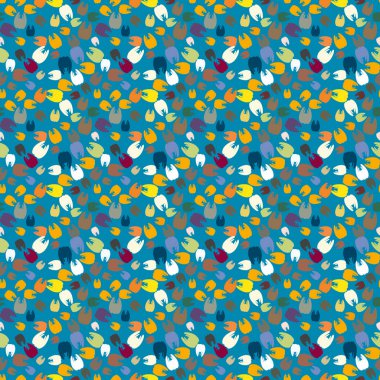 Çok renkli diş parlak Dikişsiz desen arka planı için.