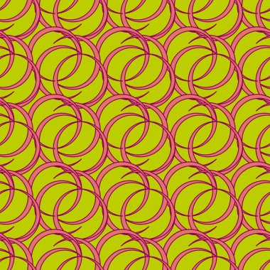 Daireler için arka plan ile Seamless modeli. vektör çizim