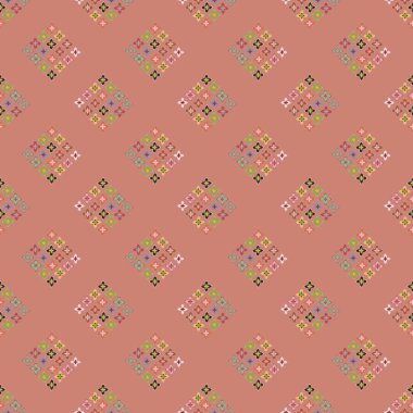  soyut çiçek geometrik Dikişsiz desen arka planı için