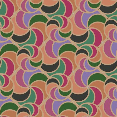 soyut geometrik renk desenli vektör çizimi