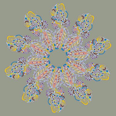 Stil zentangle yeni simetrik mandala doodle ile sanat esin kaynağı oldu. Duvar kağıdı, desen dolgularını, web sayfaları, yüzey dokuları için dekoratif nesne-ebilmek var olmak kullanılmış.