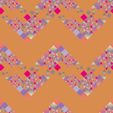 renkli piksel, küpler ve kareler arka plan vektör çizim