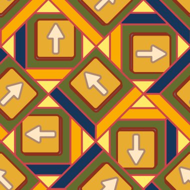 Kot düğmeleri Dikişsiz desen vektör çizim ile 