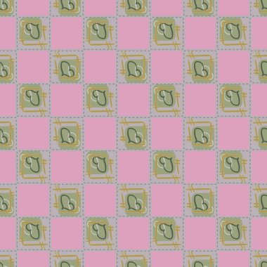 Soyut kalpleri arka plan için seamless modeli doodle