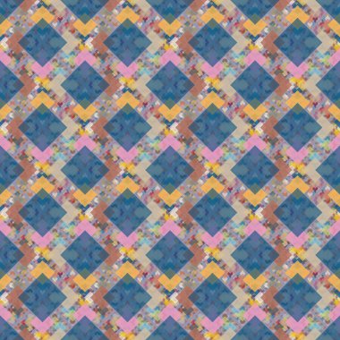 Soyut Dikişsiz renkli desen, vektör çizim