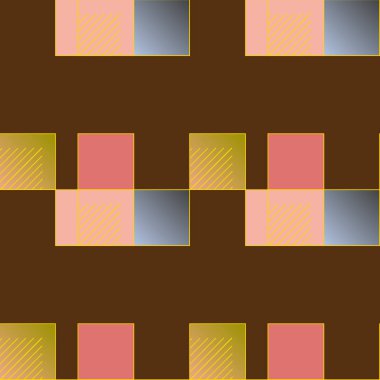 renkli piksel, küpler ve kareler arka plan vektör çizim