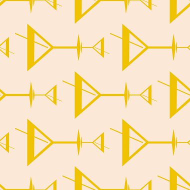 Tropik kokteyller desen, renkli kesintisiz vektör çizim