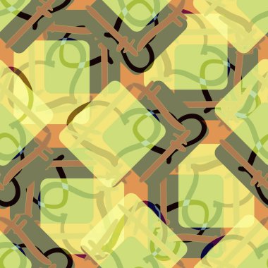 Soyut kalpleri arka plan için seamless modeli doodle