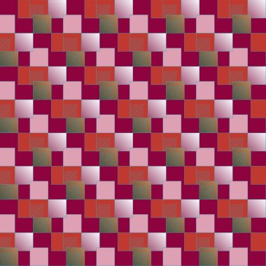 grafik küpleri ve kareler arka plan, sorunsuz tasarlamak vektör çizim 