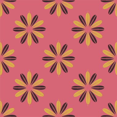  arka plan için çiçekli soyut geometrik seamless modeli