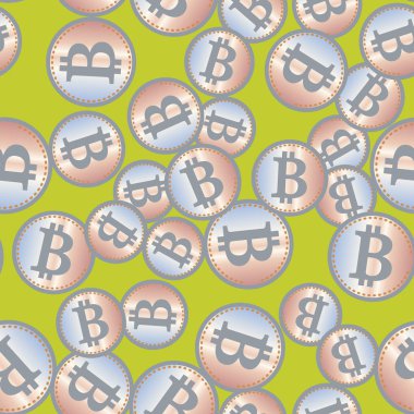 kesintisiz iş zemin bitcoins para ile desenli