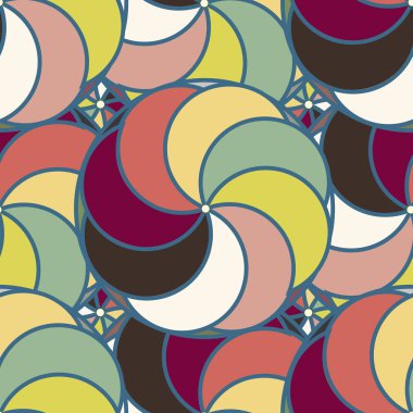 soyut geometrik renk desenli vektör çizimi