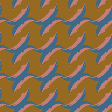 Dekoratif renkli seamless modeli sevimli yunuslar ile