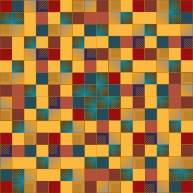 küpleri ve kareler arka plan tasarlamak vektör çizim