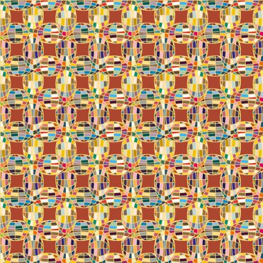 Soyut kaleydoskop desen renkli mozaik küre ile