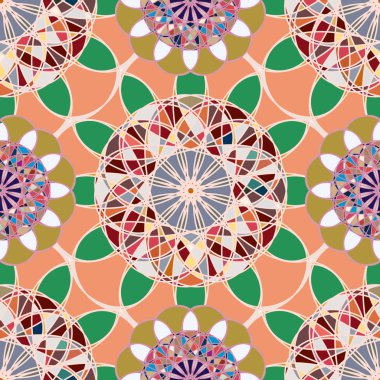  soyut çiçek geometrik Dikişsiz desen arka planı için