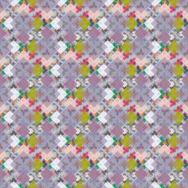 Soyut Dikişsiz renkli desen, vektör çizim