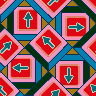 Kot düğmeleri Dikişsiz desen vektör çizim ile 