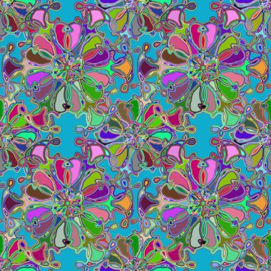 Soyut kaleydoskop renkli Dikişsiz desen arka planı için. 