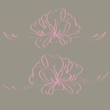 Yay ve şerit vektör karikatür çizimi