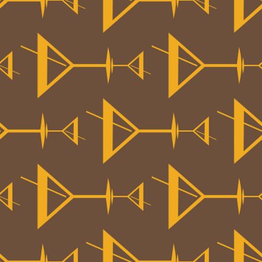 Tropik kokteyller desen, renkli kesintisiz vektör çizim