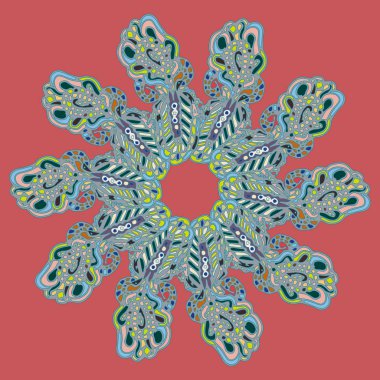 Stil zentangle yeni simetrik mandala doodle ile sanat esin kaynağı oldu. Duvar kağıdı, desen dolgularını, web sayfaları, yüzey dokuları için dekoratif nesne-ebilmek var olmak kullanılmış.