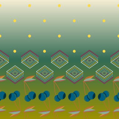 Şirin kiraz seamless modeli. Vektör çizim.