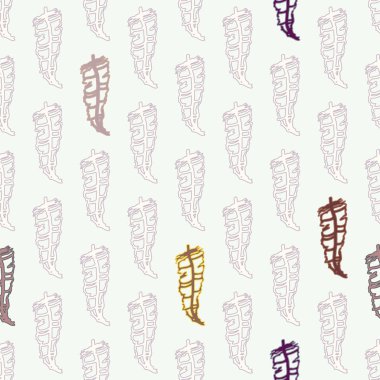 Memphis tarzı zemin ağaç yaprakları 