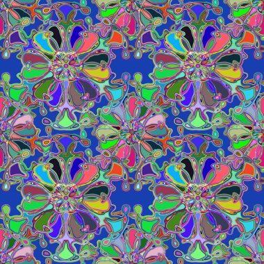 Soyut kaleydoskop renkli Dikişsiz desen arka planı için. 