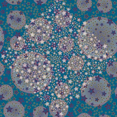 soyut geometrik renkli seamless modeli yıldız ile. Vektör çizim 