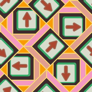 Kot düğmeleri Dikişsiz desen vektör çizim ile 