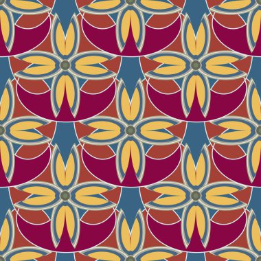 Sorunsuz çiçek desenli arka plan.