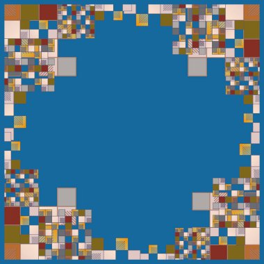 küpleri ve kareler arka plan tasarlamak vektör çizim