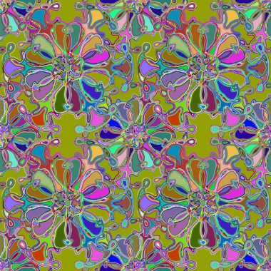 Soyut kaleydoskop renkli Dikişsiz desen arka planı için. 