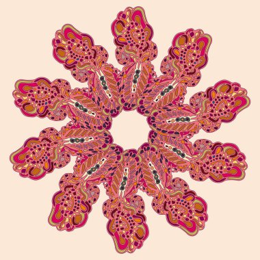 Stil zentangle yeni simetrik mandala doodle ile sanat esin kaynağı oldu. Duvar kağıdı, desen dolgularını, web sayfaları, yüzey dokuları için dekoratif nesne-ebilmek var olmak kullanılmış.