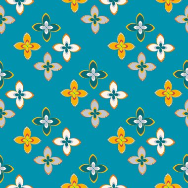  soyut çiçek geometrik Dikişsiz desen arka planı için