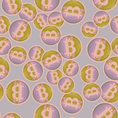 kesintisiz iş zemin bitcoins para ile desenli