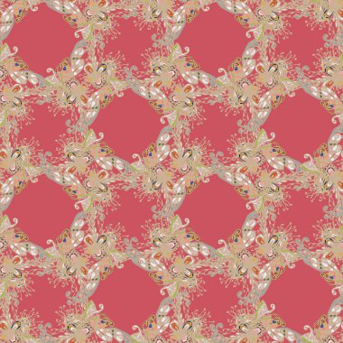 Soyut geometrik Dikişsiz desen tasarım çalışmaları için.