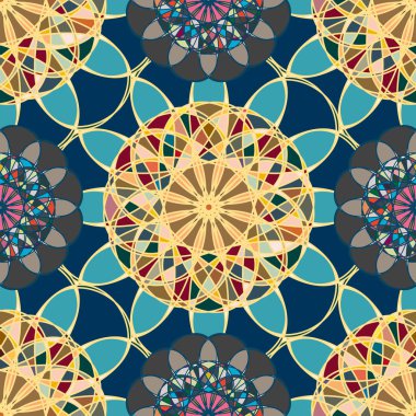  soyut çiçek geometrik Dikişsiz desen arka planı için