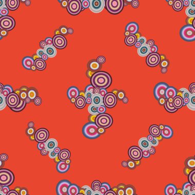 soyut geometrik renkli Dikişsiz desen arka plan için vektör çizim