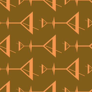 Tropik kokteyller desen, renkli kesintisiz vektör çizim