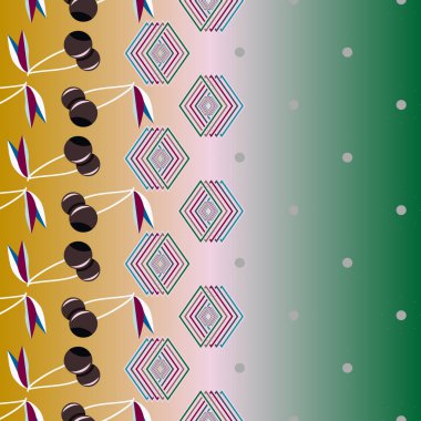 Şirin kiraz seamless modeli. Vektör çizim.