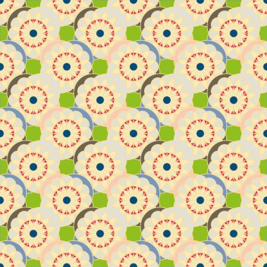  arka plan için çiçekli soyut geometrik seamless modeli