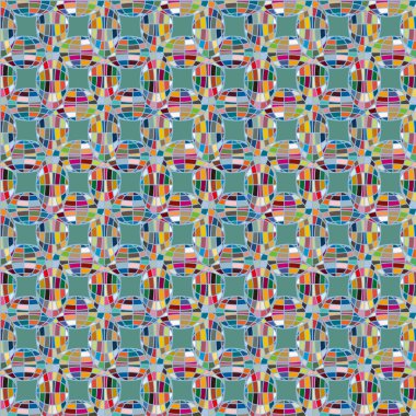 Soyut kaleydoskop desen renkli mozaik küre ile