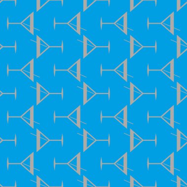 Tropik kokteyller desen, renkli kesintisiz vektör çizim