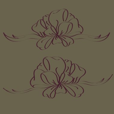 Yay ve şerit vektör karikatür çizimi