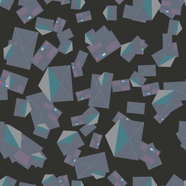 Zarflar seamless modeli, vektör çizim 