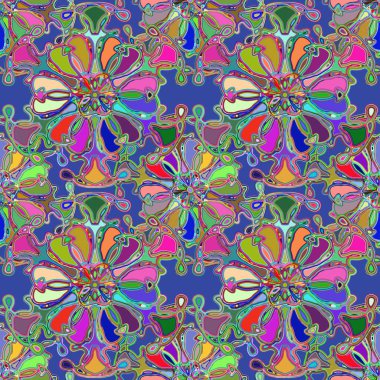 Soyut kaleydoskop renkli Dikişsiz desen arka planı için. 