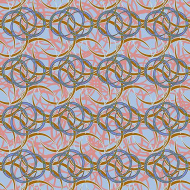 Daireler için arka plan ile Seamless modeli. vektör çizim