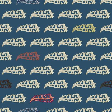 Memphis tarzı zemin ağaç yaprakları 